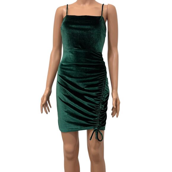 Windsor small ruched and luxe velvet mini dress D4 2357 - Picture 13 of 13